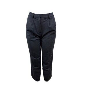 Kate Hill Women's Gray Straight Fit Pleated Trousers Sz 2P - New